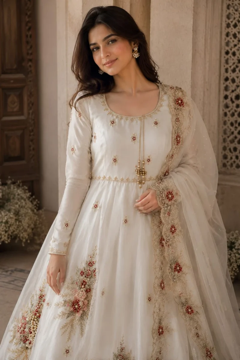 Pearl Blossom Anarkali