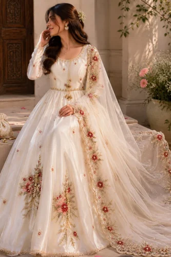 Pearl Blossom Anarkali
